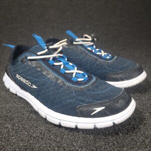 Speedo Men's Size 9 Water Shoe Hybrid Watercross Navy White Black Lightweight